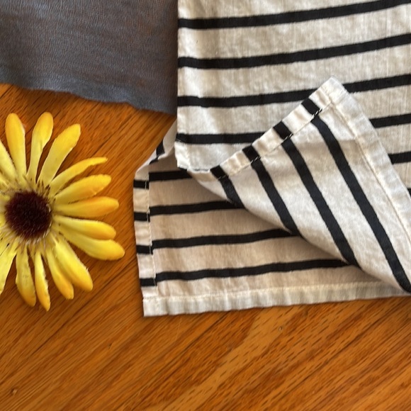 🌺 CALYPSO ST. BARTH; Luxury, Embroidered, Black/White Striped Beach Cover-Up L! - Picture 5 of 12